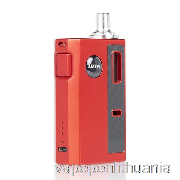 Ijoy Mercury 12w Aio Pod System Red Carbon Vape Skystis